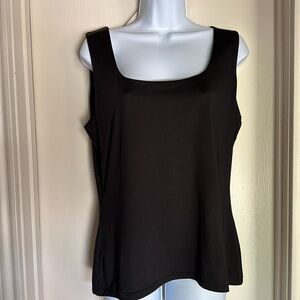 Black Sleeveless fitted tank shell
